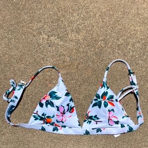 Floral bikini top